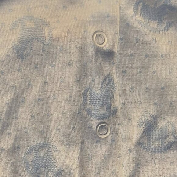 Vintage Baby Dior Footed Romper, Rocking horse and balloons, Med. 12-17 pounds - Picture 9 of 13